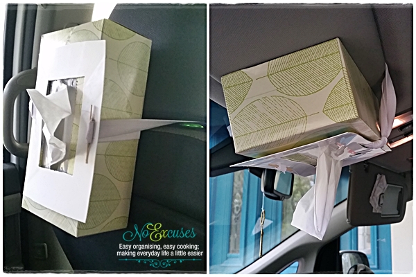 10-Minute DIY: Hanging Tissue Box Holderfor the CAR!!